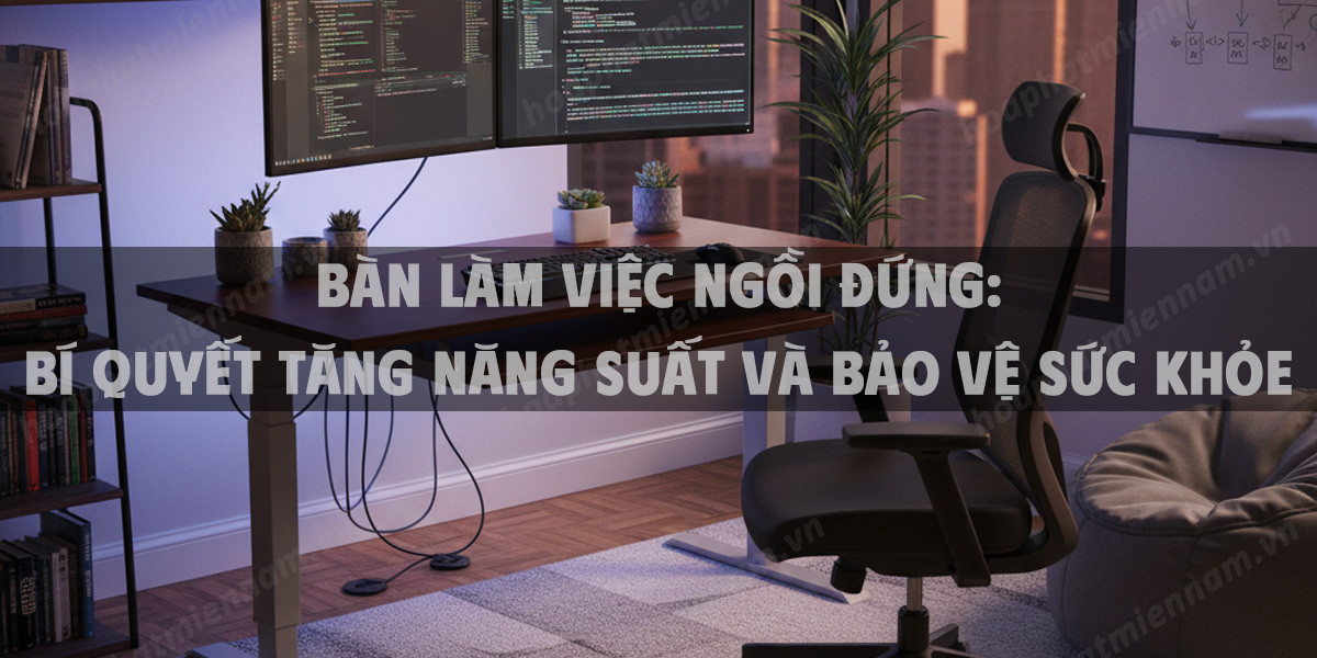 Bàn Đứng Cho Văn Phòng Tối Ưu Sức Khỏe Và Năng Suất Năm 2025