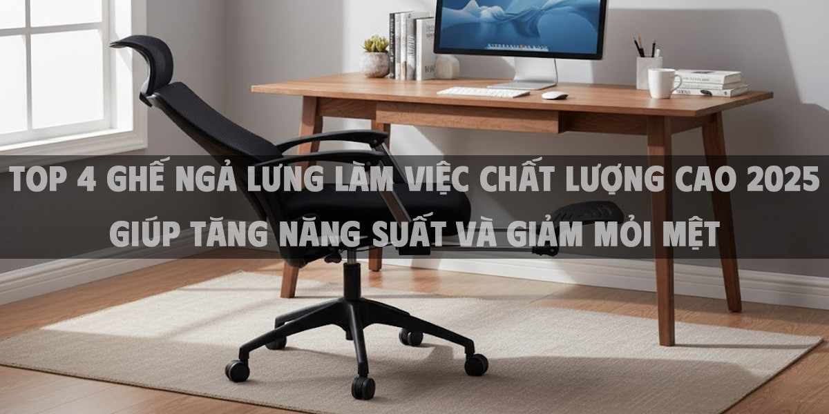 Ghế Xoay Ngả Lưng Có Gác Chân: Bí Quyết Set Up Phòng Làm Việc Thoải Mái Năm 2025
