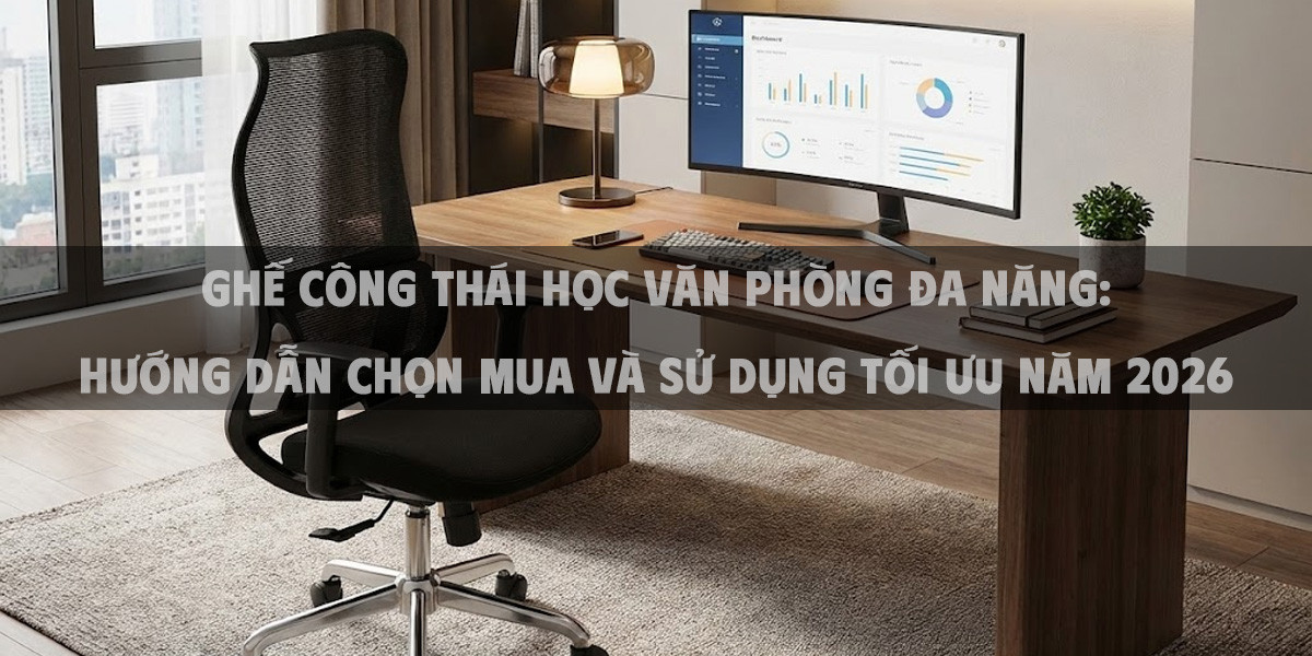 Ghế Công Thái Học Văn Phòng Đa Năng: Hướng Dẫn Chọn Mua Và Sử Dụng Tối Ưu Năm 2026