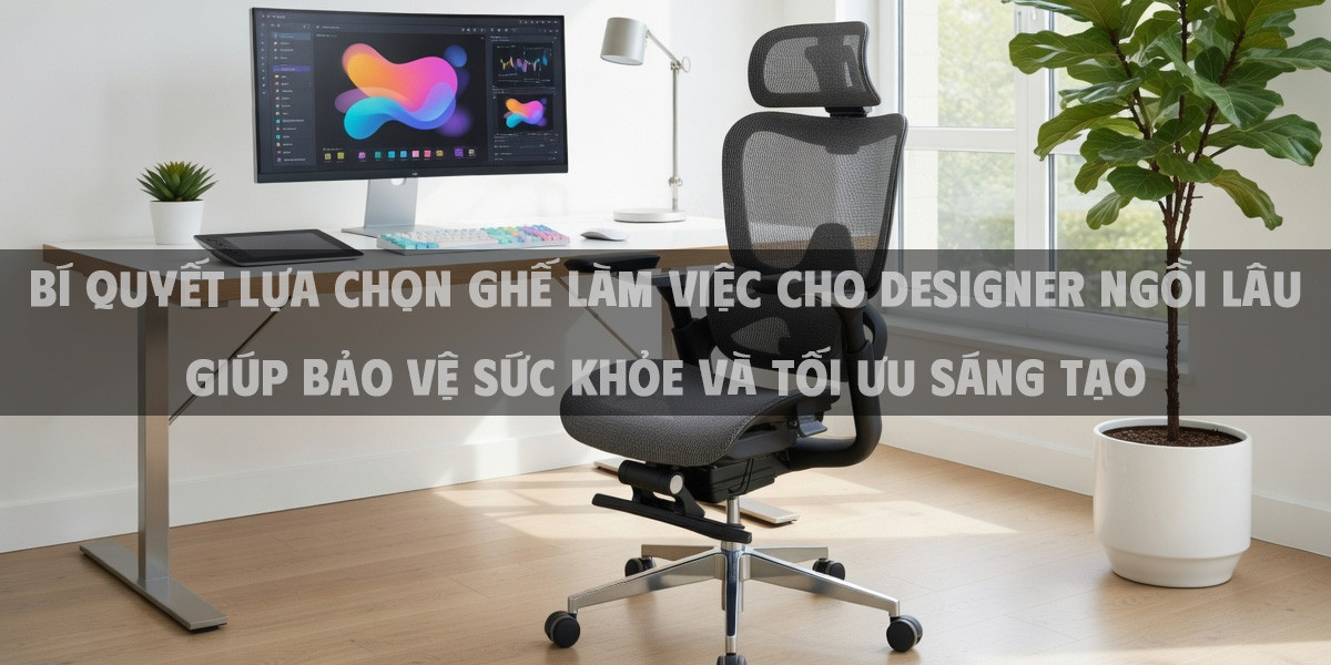 Bí quyết lựa chọn ghế làm việc cho designer ngồi lâu giúp bảo vệ sức khỏe và tối ưu sáng tạo