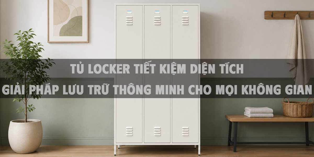 Tủ locker tiết kiệm diện tích giải pháp lưu trữ thông minh cho mọi không gian